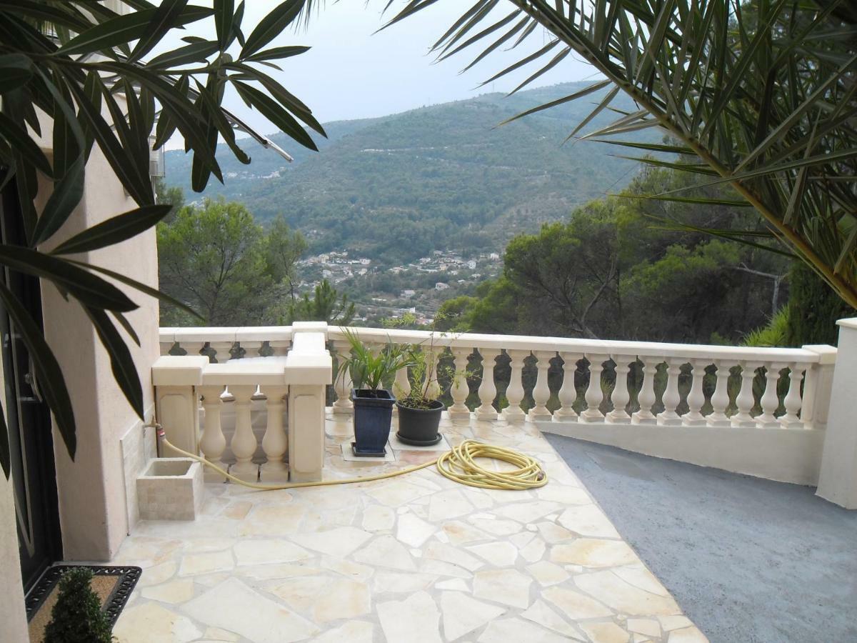 Charmante Villa A 15 Min De Nice Avec Piscine Blausasc Eksteriør billede